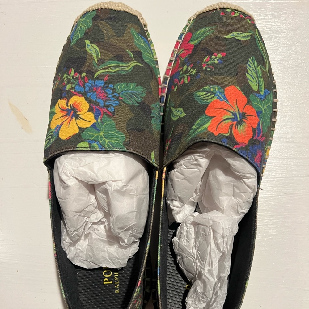 Ralph Lauren Men’s Size 10.5 Barron Floral Camo shoes